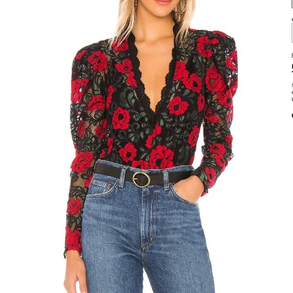 Lovers + Friends Tops - NWT Lovers and friends darla bodysuit size small